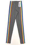 Stripe Rainbow Grey Leggings - Fanilu 