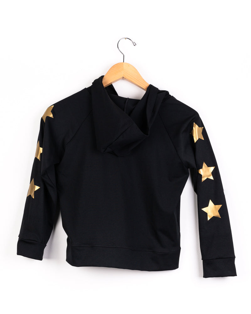 Stars Gold Black Jacket - Fanilu 