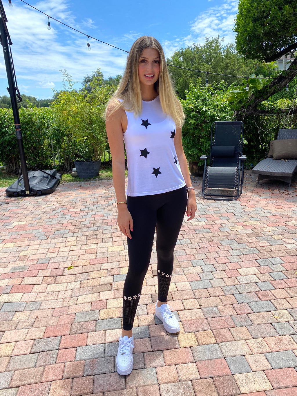 Stars With Holes Leggings-Fanilu 